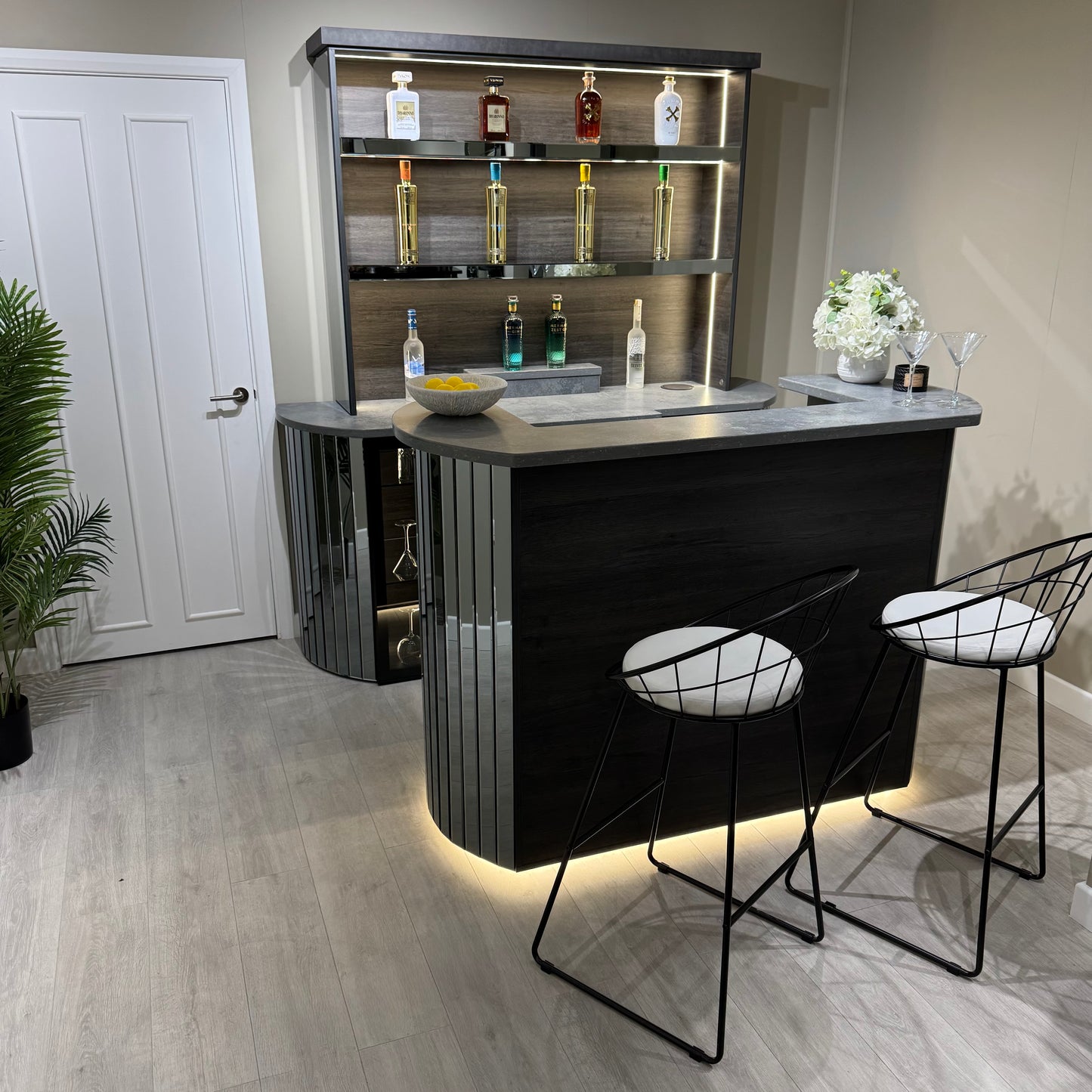 The Curvature Grey Wall Bar