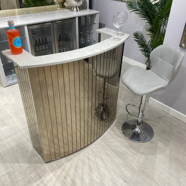 Curved home bar for cheap sale