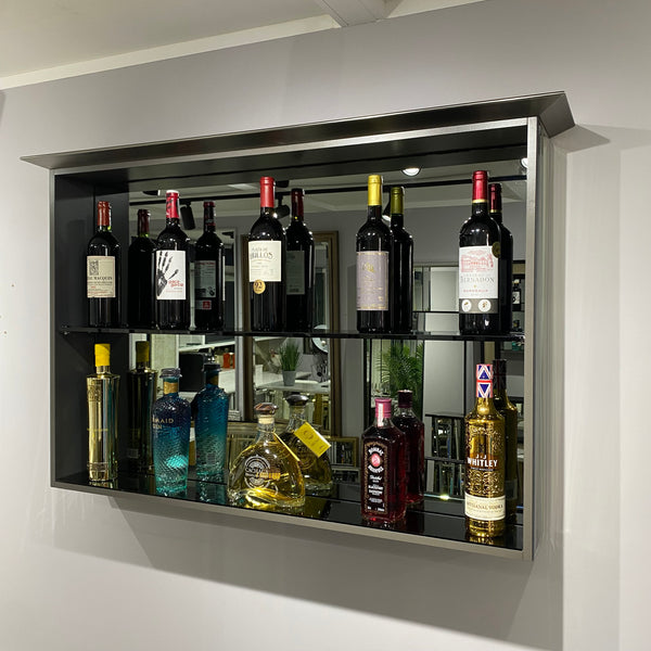 Shard Wall Bottle & Glass Shelf