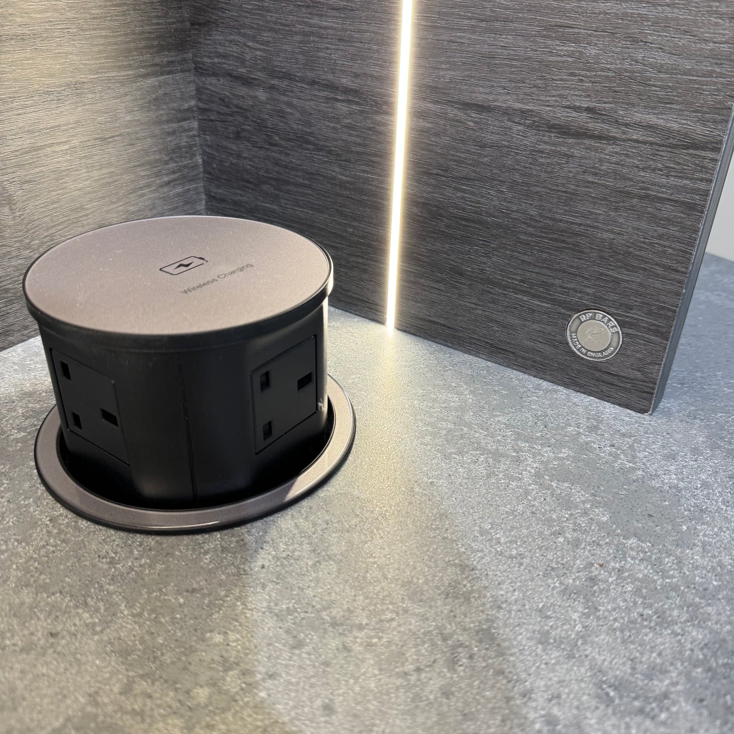 The Curvature Grey Full Home Bar Set