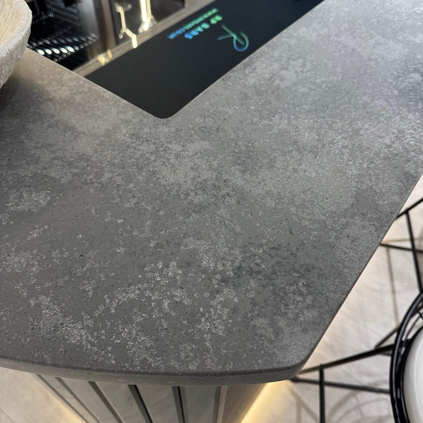 The Curvature Grey Full Home Bar Set