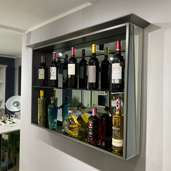Shard Wall Bottle & Glass Shelf