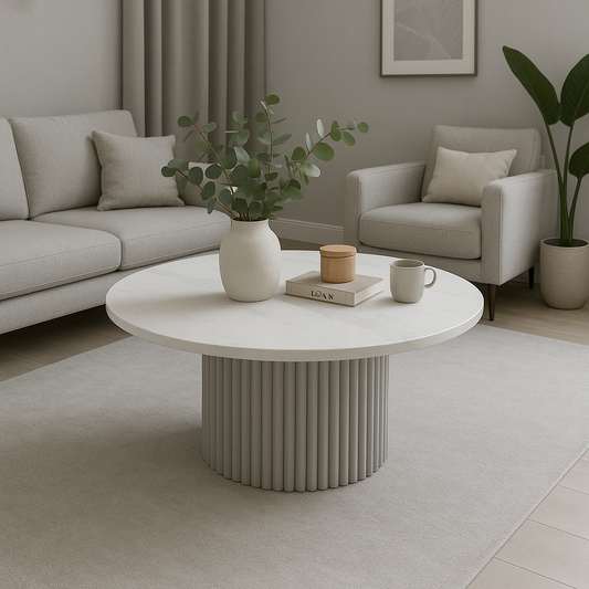 Luxe Ribbed Coffee Table