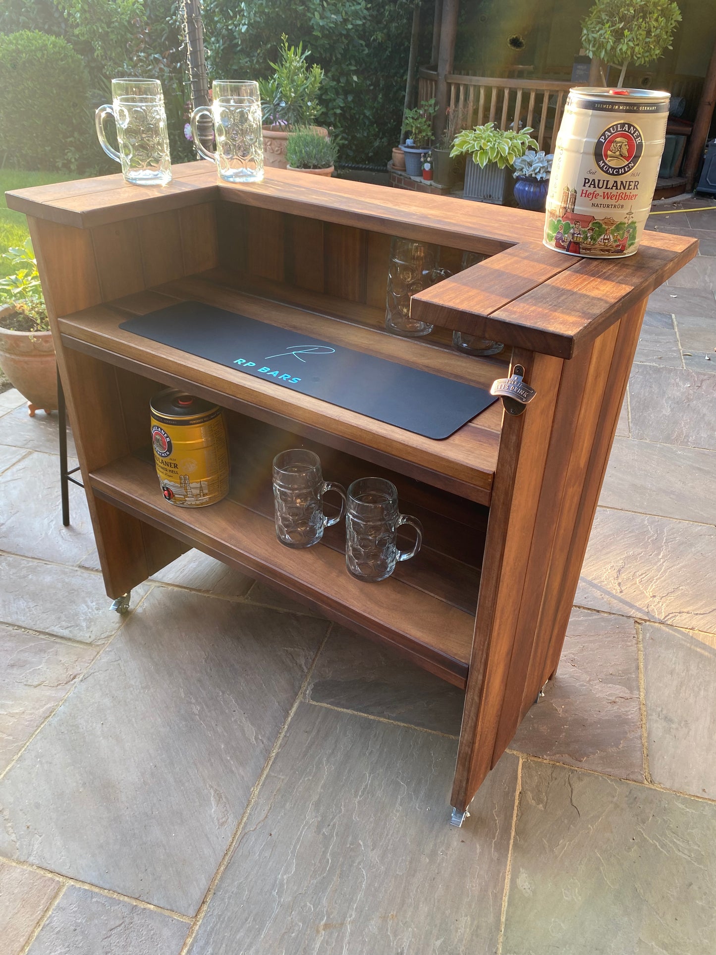 Iroko Outdoor Wooden Bar