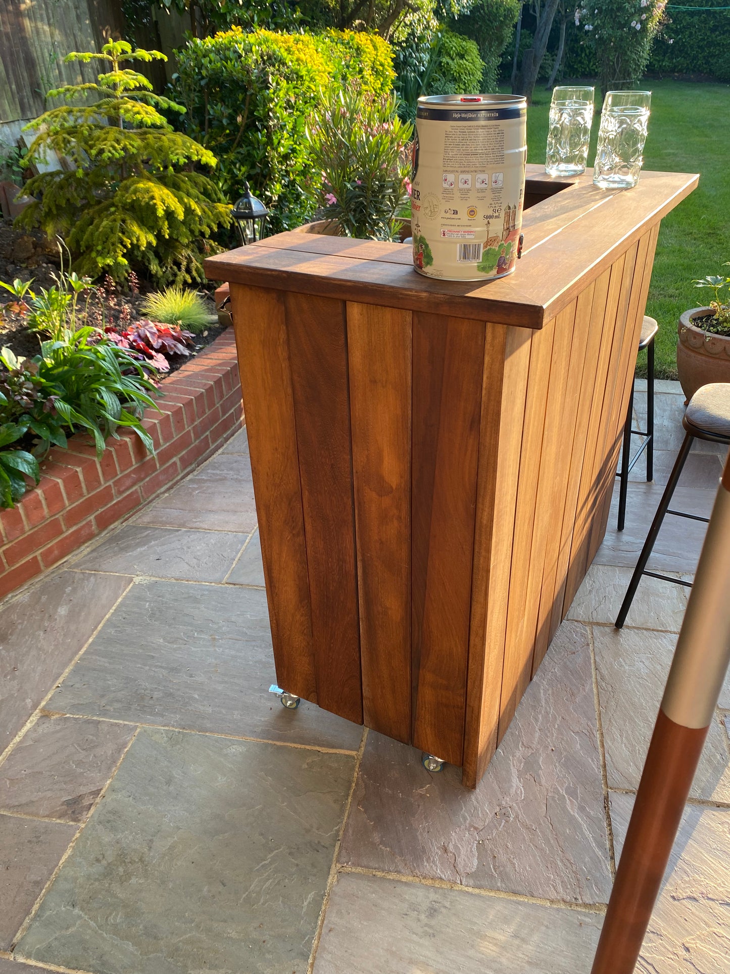 Iroko Outdoor Wooden Bar