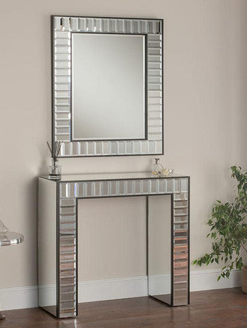 St. Tropez Console Table & Mirror Set | Black freeshipping - RP Bars