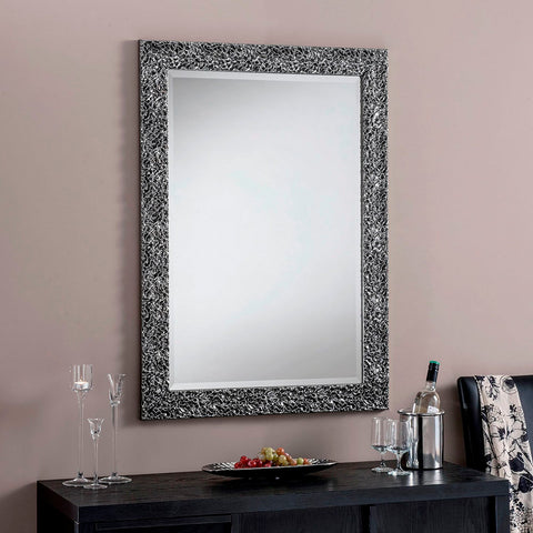 Luxury Wall Mirror with lava style pattern frame